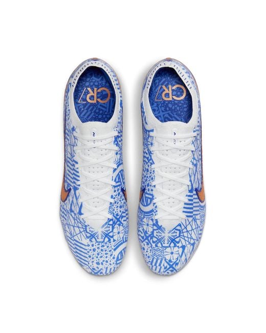 Nike Blue Zoom Mercurial Vapor 15 Elite Cr7 Ag Pro 'Azulejo' for men