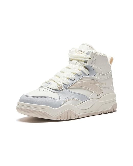Anta White High Top Skateboarding Shoes