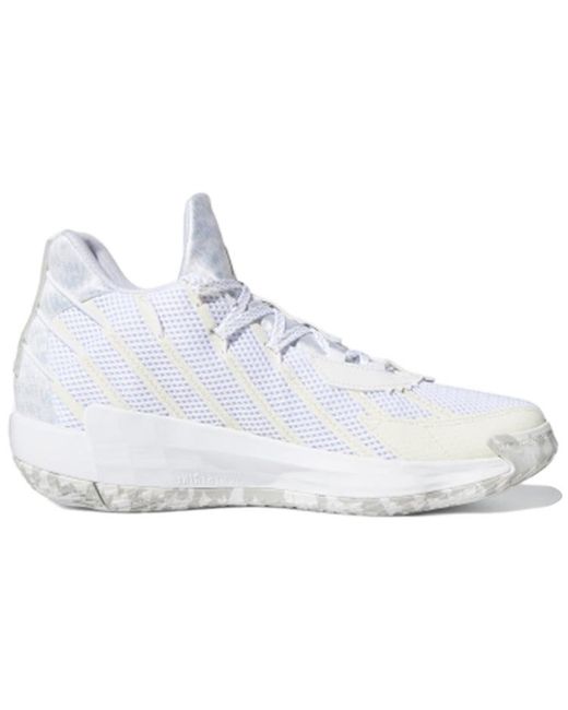 Adidas White Dame 7 Gca 'Never Follow' for men