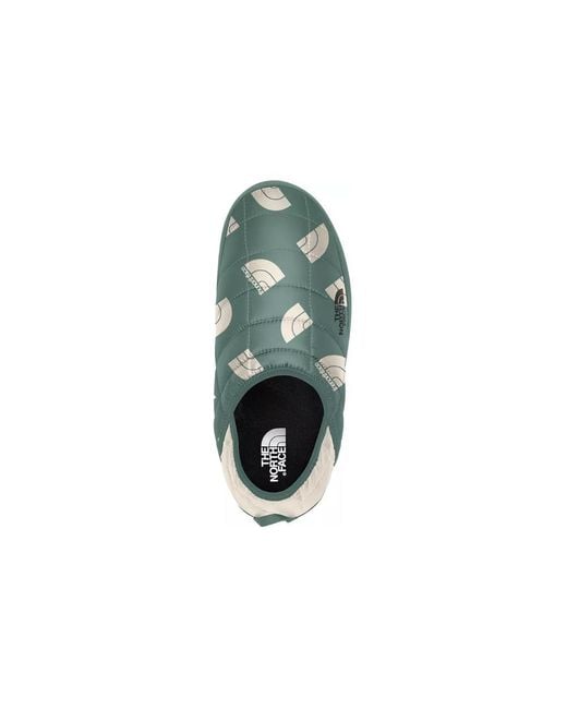 The North Face Green (Wmns) Thermoball Traction Mule V 'Dark Sage Next Gen Logo Print Gardenia'