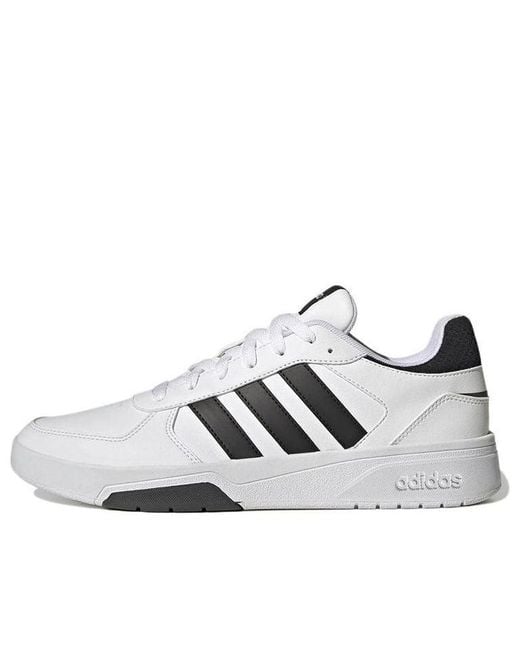 Adidas White Courtbeat Court Lifestyle Shoes 'Core' for men