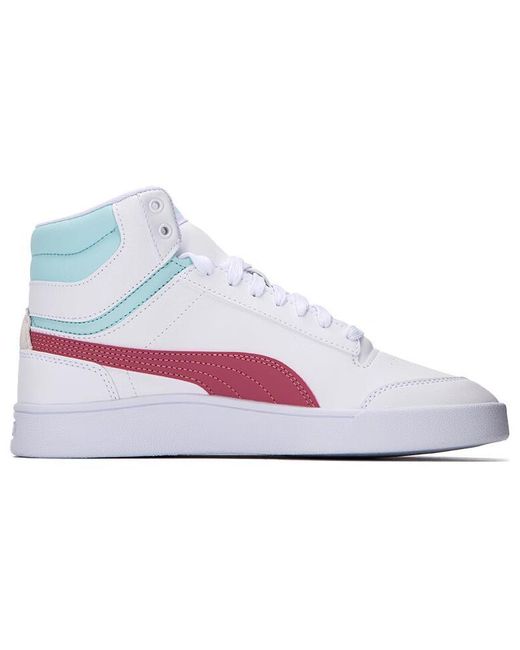 PUMA White Shuffle Mid Dusty Orchid' for men