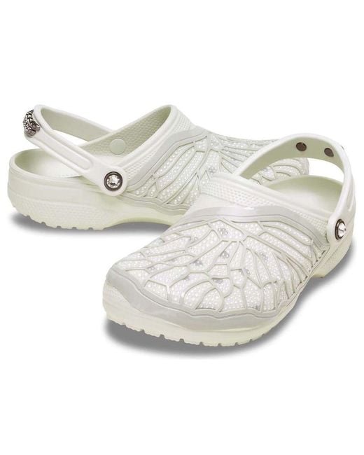 CROCSTM White X Swarovski Classic Clog 'Ivory' for men