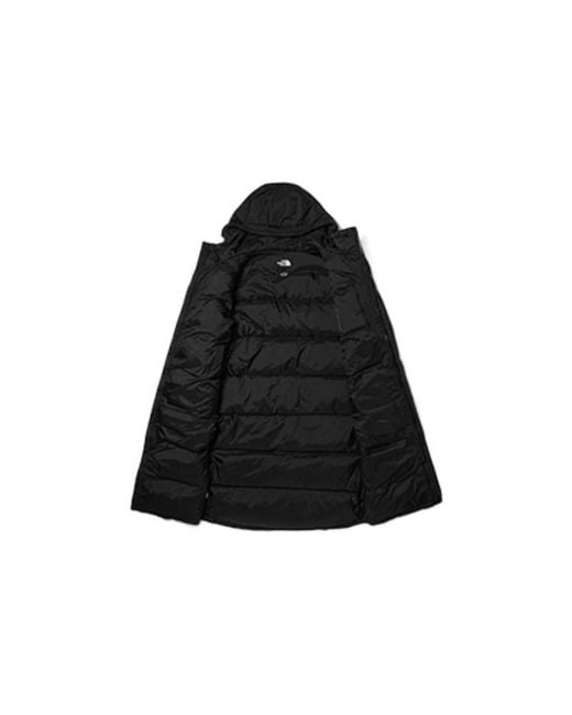 The North Face Black Nuptse Parka Jacket for men