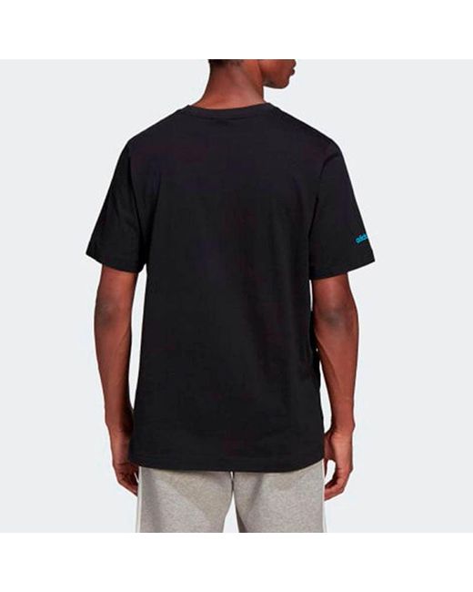 Adidas Black Originals Outline Logo T Tee for men
