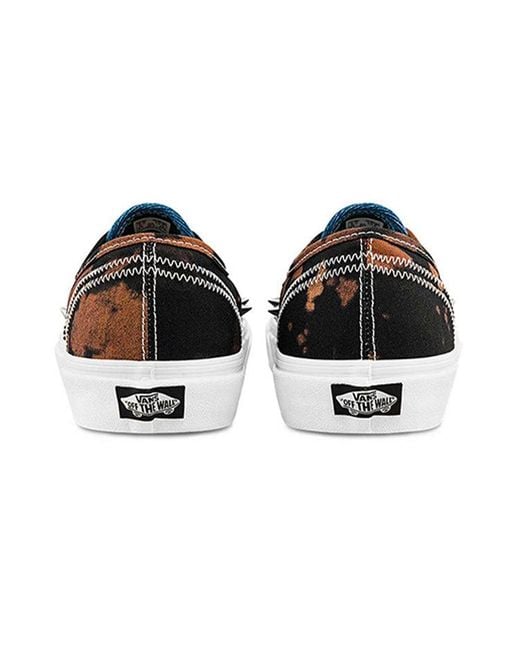 Vans Black Tartan Daze X Authentic 'Multi Acid Dye' for men