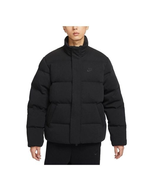 Nike Black Nsw Oversized Padded Jackets for men