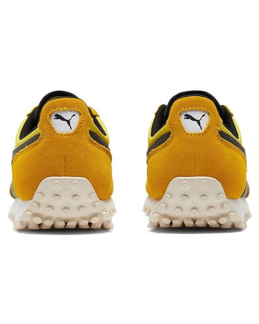 PUMA Yellow Fast Rider Low Top Running Shoes for men