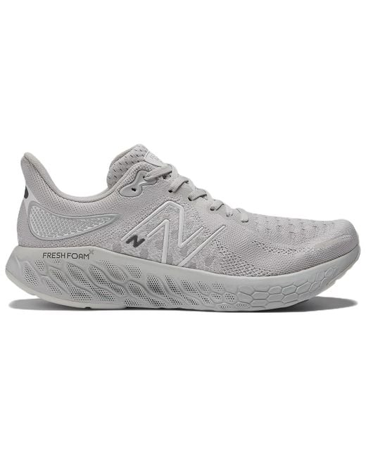 New Balance White Fresh Foam X 1080V12 'Rain Cloud Castlerock' for men