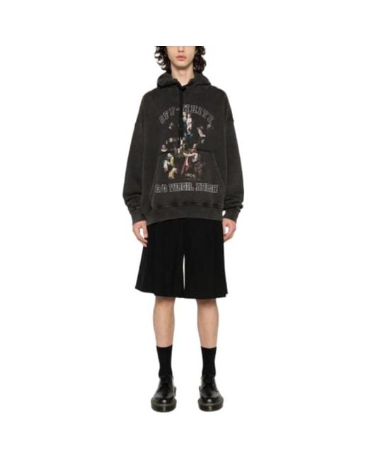 Off-White c/o Virgil Abloh Black Mary Skate Hoodie for men