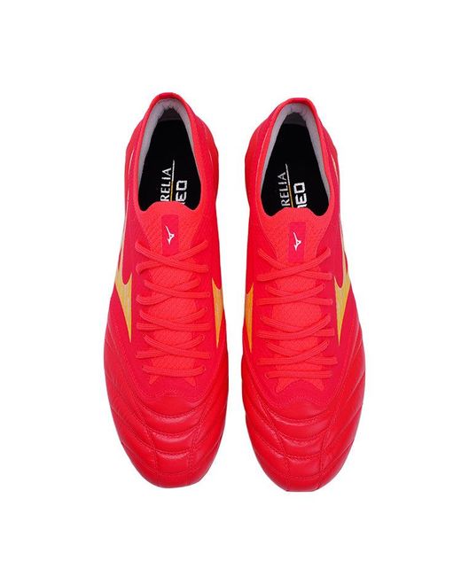 Mizuno Red Morelia Neo Fg for men