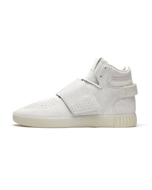 Adidas White Tubular Invader Strap 'Clear' for men