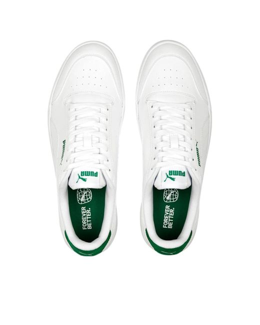 PUMA White Shuffle Trainers for men
