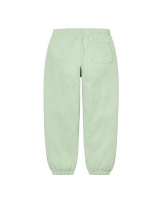 Supreme Green Satin Appliqu Sweatpants for men