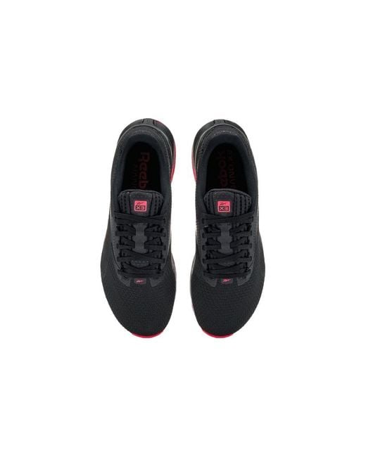 Reebok Black Nano X3 Neon Cherry' for men
