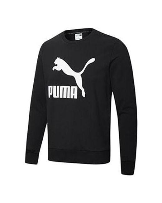 PUMA Black Classics Casual Printing Round Neck for men