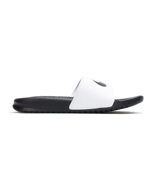 Nike White (Wmns) Klapki Benassi Swoosh