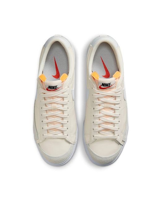 Nike White (Wmns) Blazer Low Platform Classic Casual Skateboarding Shoes