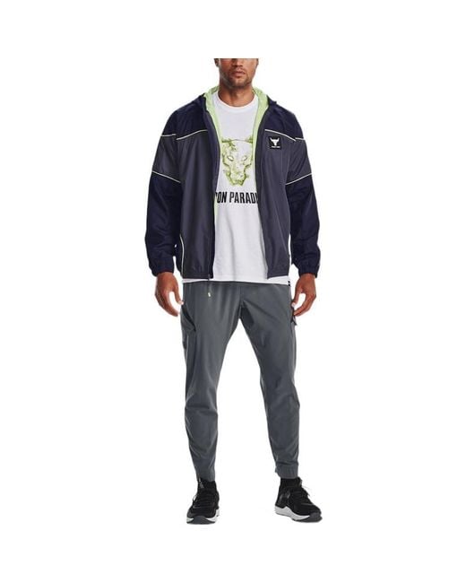 Under Armour Gray Project Rock Unstoppable Pants 'Pitch' for men