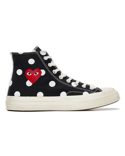 Converse Blue X Comme Des Garcons Play Chuck 70 Hi Polka Dot' for men