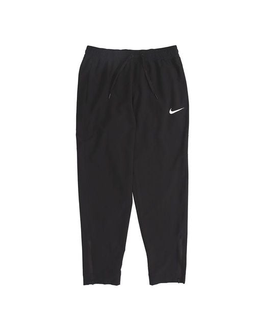 Nike Black Logo Pattern Solid Color Casual Sports Long Pants for men