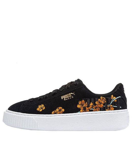 floral platform pumps