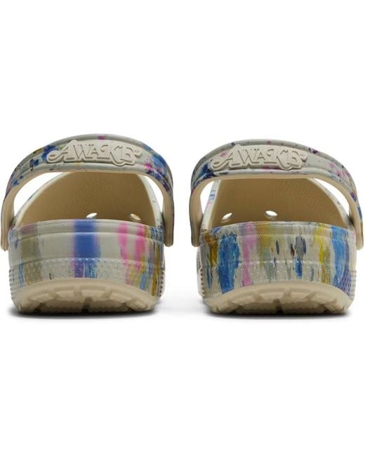 CROCSTM Blue Awake Ny X Classic Clog 'Paint Drip' for men