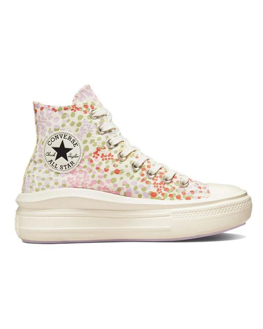 Converse Natural (Wmns) Chuck Taylor All Star Move Platform High 'Floral'