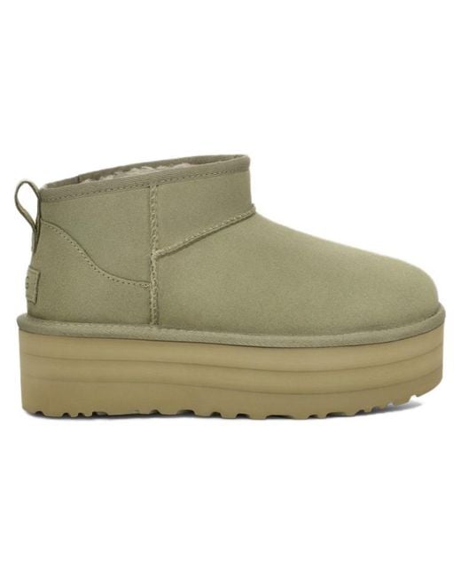 Ugg Green (Wmns) Classic Ultra Mini Platform Boot 'Shaded Clover'