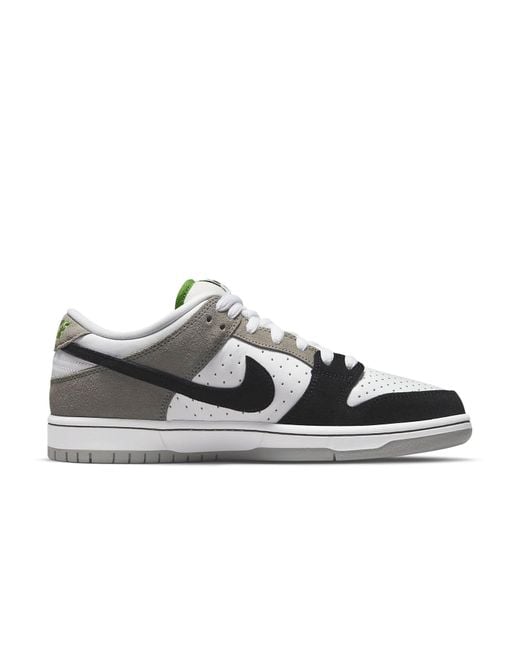 Nike Gray Sb Dunk Low 'Chlorophyll' for men