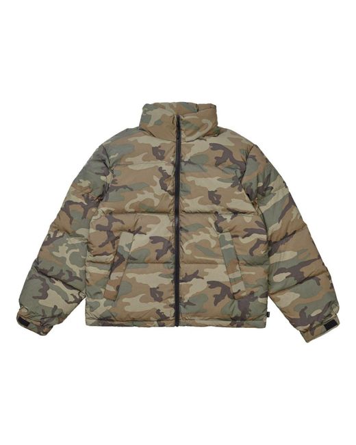 Supreme Green Fw18 Reflective Camo Woodland Down Jacket for men