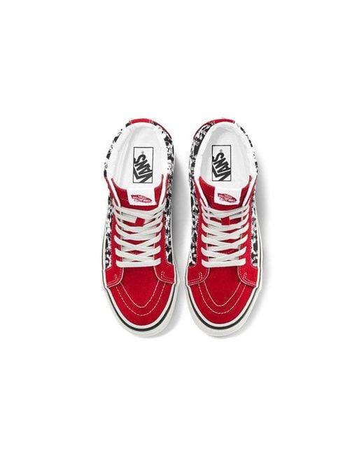 Vans Red Sk8-Hi 38 Dx 'Skulls' for men