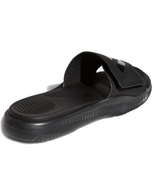 Adidas Black Alphabounce Slide for men