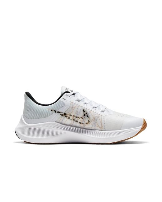Nike White (Wmns) Air Zoom Winflo 8 Premium Leopard'
