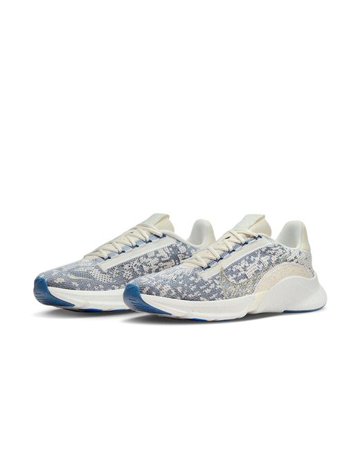 Nike White Superrep Go 3 Next Nature Flyknit Training Shoes