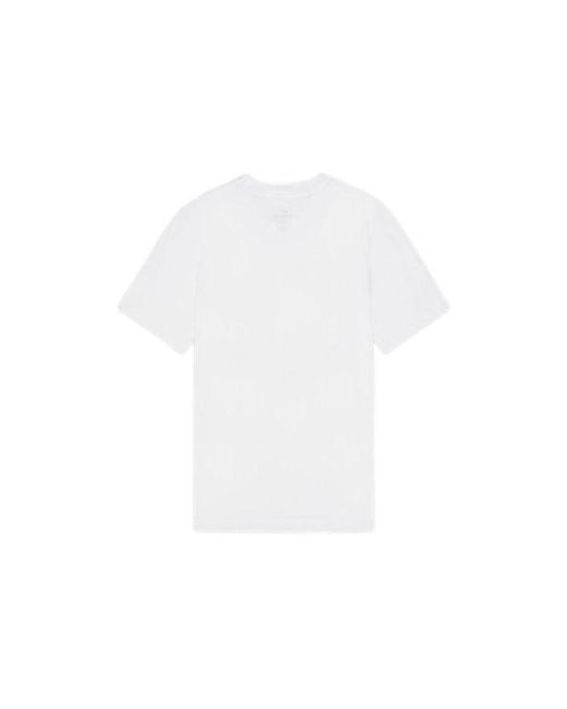 Nike Dri-fit Kd Logo Geometry Pattern Printing Solid Color Short Sleeve White for men