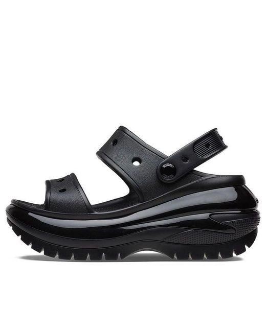 CROCSTM Black Mega Crush Sandal for men