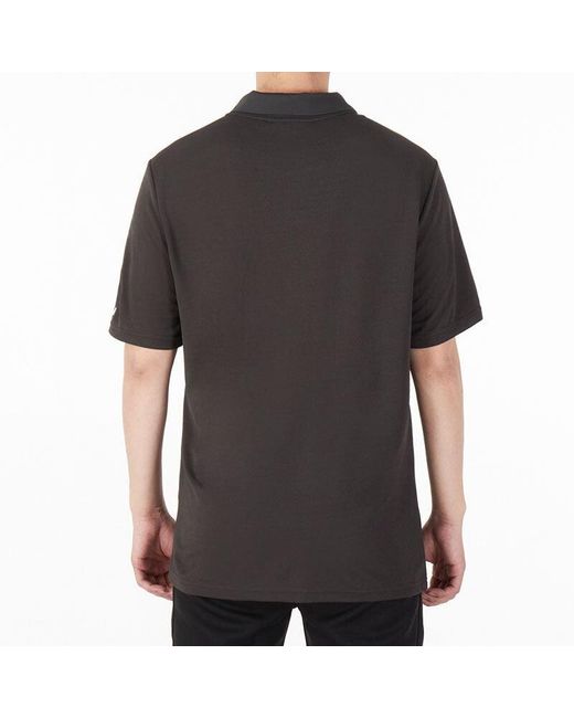 Under Armour Black Casual Sports Lapel Training Breathable Short Sleeve Polo Shirt for men
