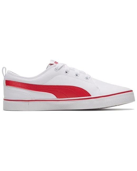PUMA White Street Retro Low Top Casual Skate Shoes for men