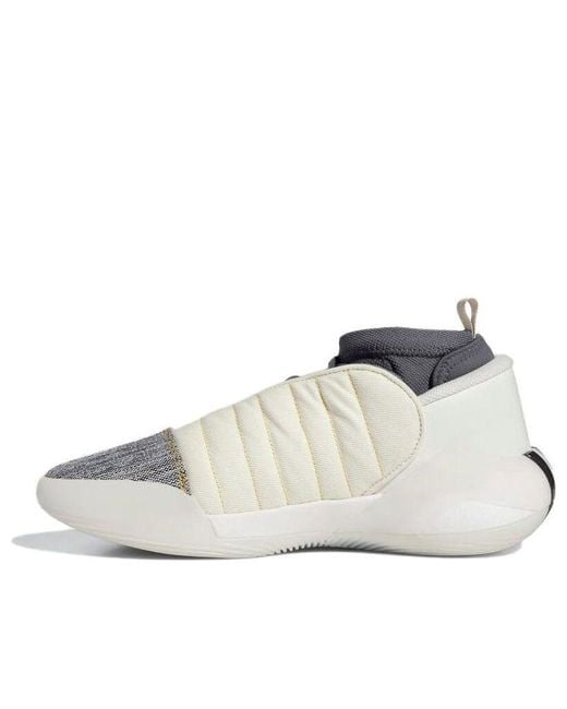 Adidas White Harden Vol.7 Shoes 'Cream Carbon' for men