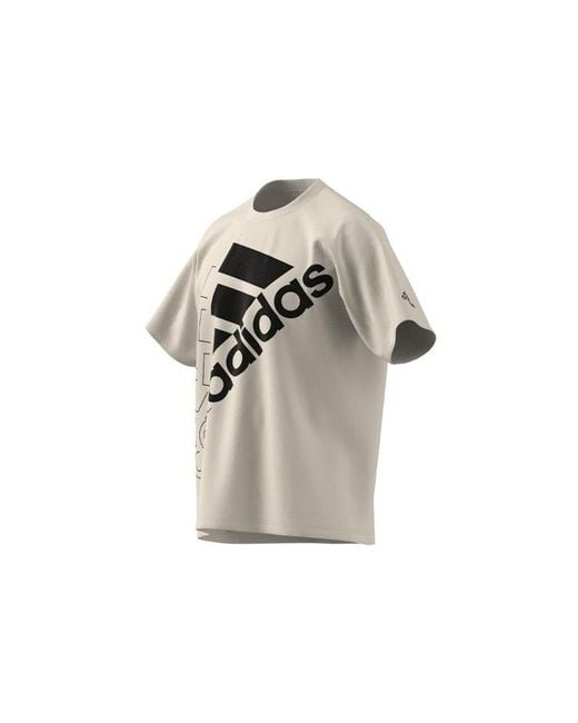 Adidas White Logo Alphabet Printing Short Sleeve Couple Style for men