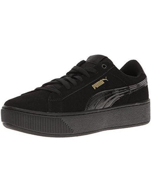 PUMA Black (Wmns) Suede S Vikky Platform