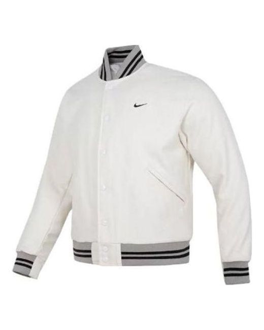 Nike White Varsity Jacket for men