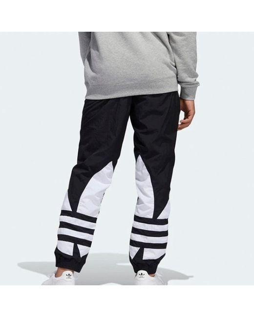 Adidas Black Originals Big Logo Trefoil Track Pants for men