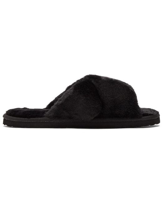 PUMA Black (Wmns) Fluff X Strap Slide