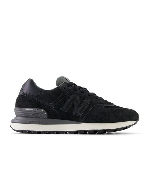 New Balance Black 574 Legacy Suede for men