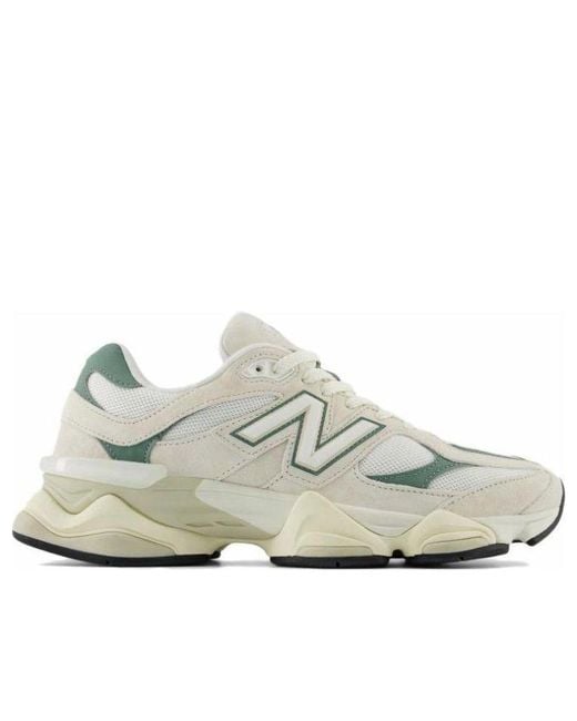 New Balance White 9060 'Linen Dark Juniper' for men