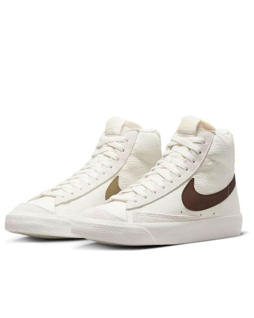 Nike White Blazer Mid 'Python Heel' for men