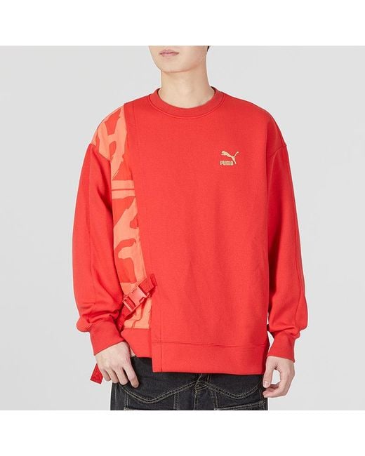 PUMA Red Cny Bz Zaozhi Crewneck Sweatshirt for men