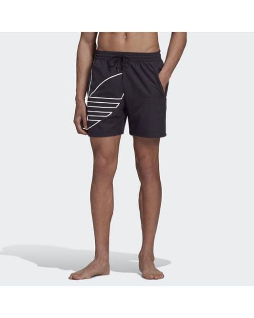 Adidas Blue Originals Solid Color Sports Shorts for men